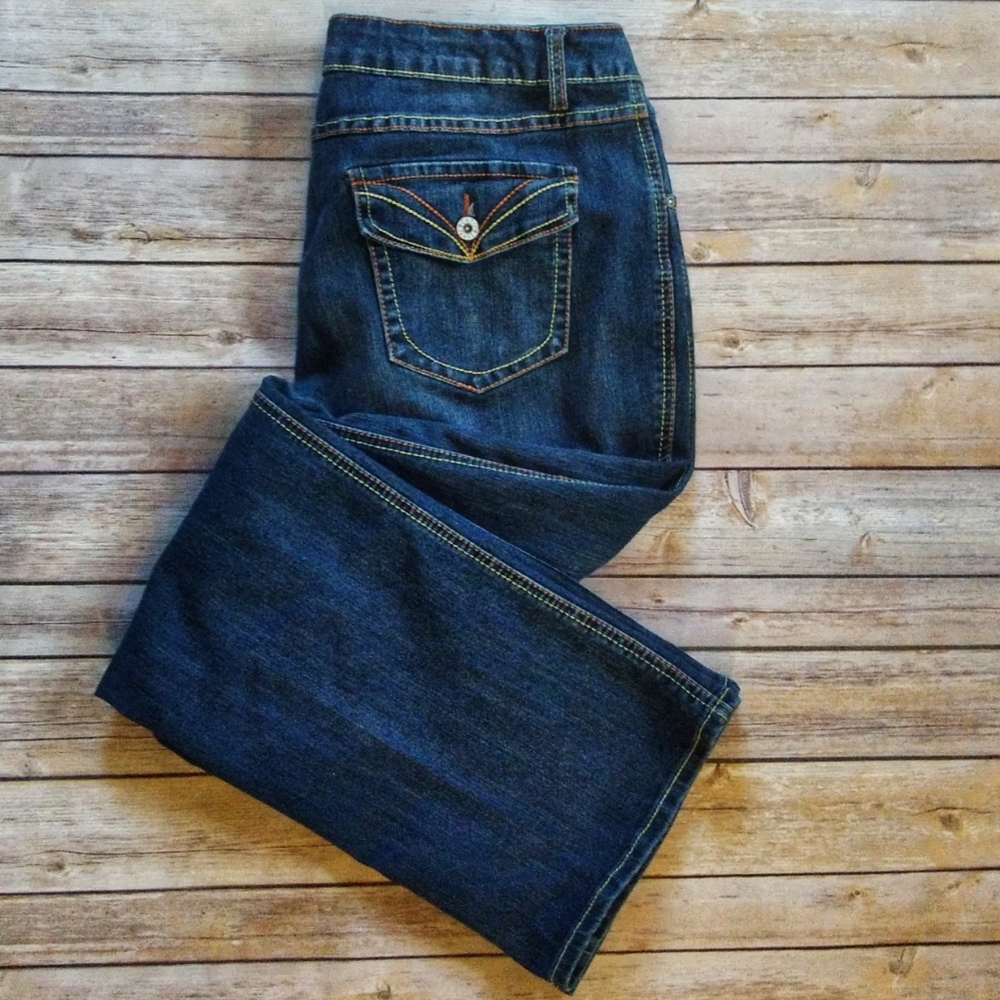 🔥 Cato | heavy stitch straight cut jeans